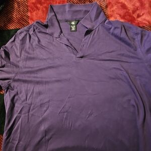 Purple Men's Xl Calvin Klein Polo Shirt